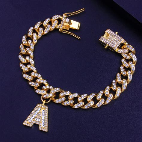 cuban link bracelet with name